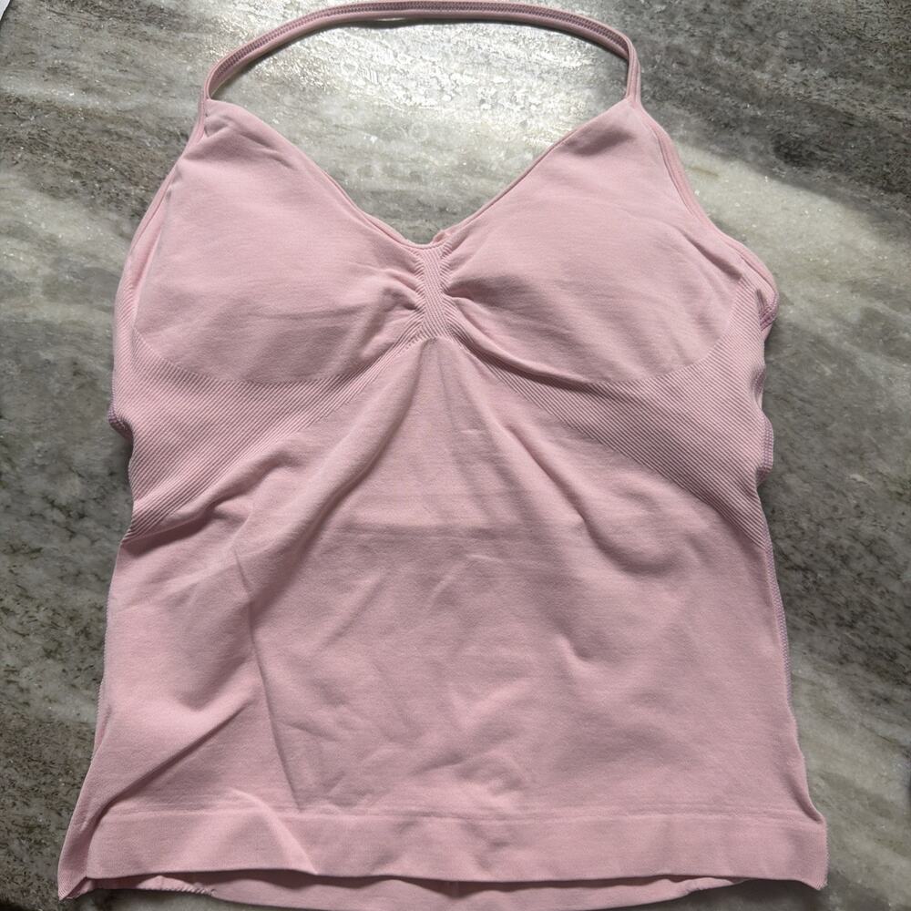 NWOT DFYNE PINK Impact Longline Strappy Tank Top SIZE Large (AR16)